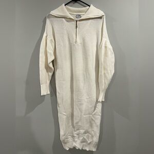 Dress BLANK white knit size S